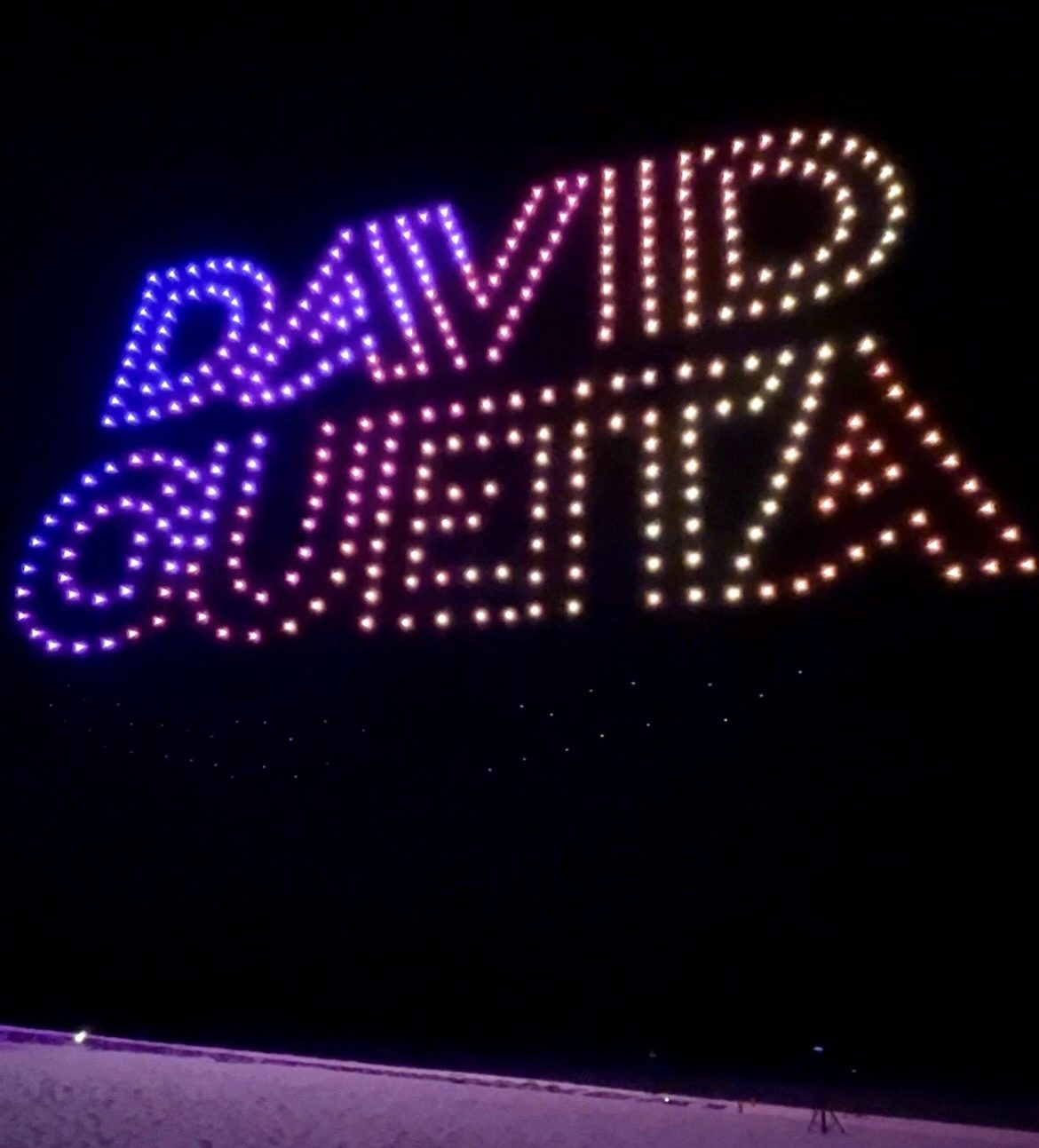 David Guetta New Year's Eve drone show, Miami
